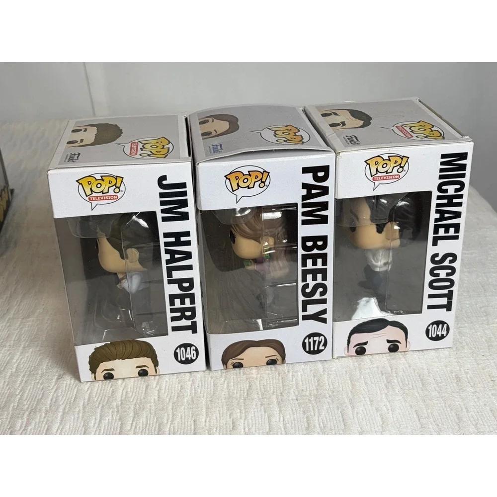 Funko Pop! Television The Office Jim #1046 Michael #1044 Pam #1172 Bundle